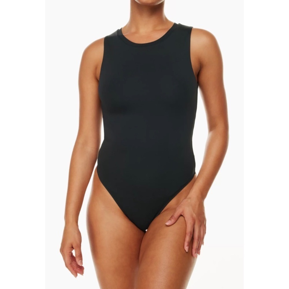 ARITZIA BABATON Contour Muscle Bodysuit in Black